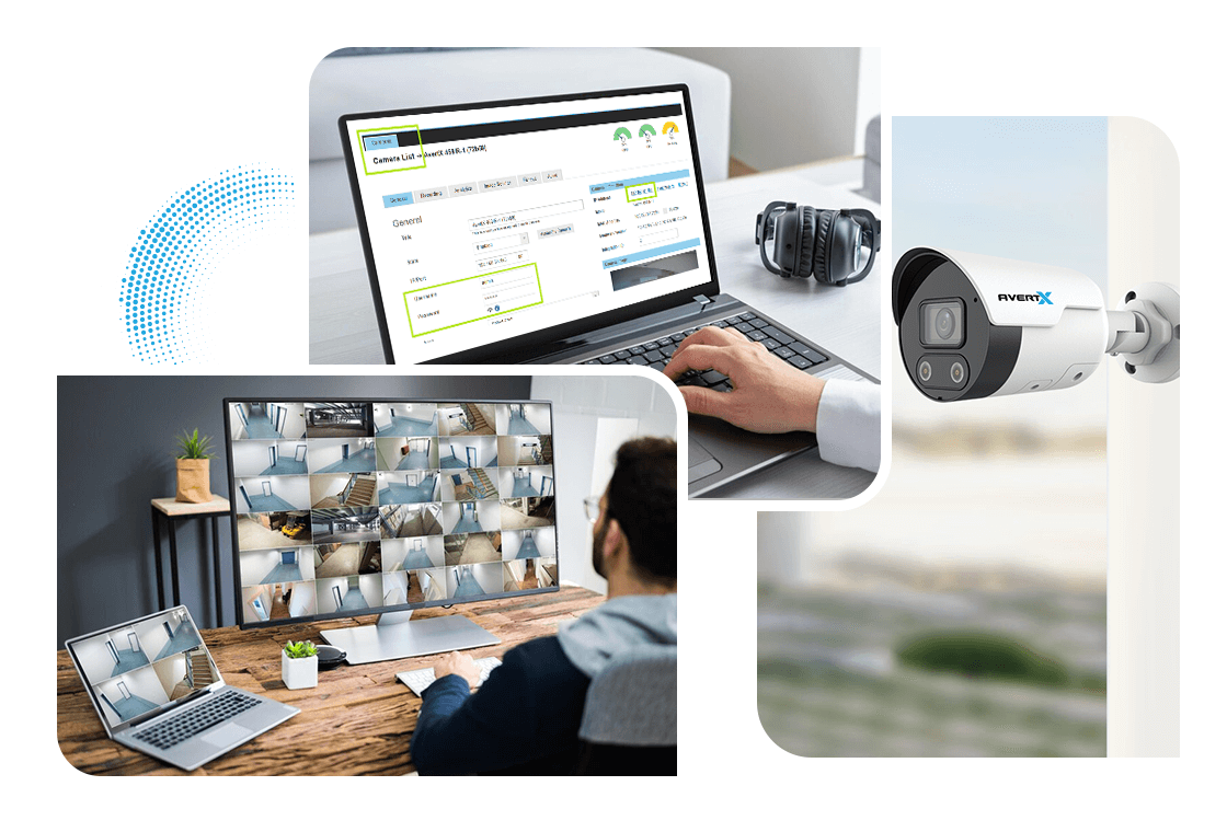 AvertX Camera Login Via Web Interface